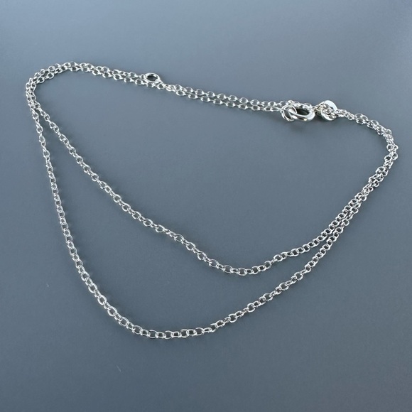 Sterling Silver Adjustable Cable Chain 18 Inches - Picture 3 of 7